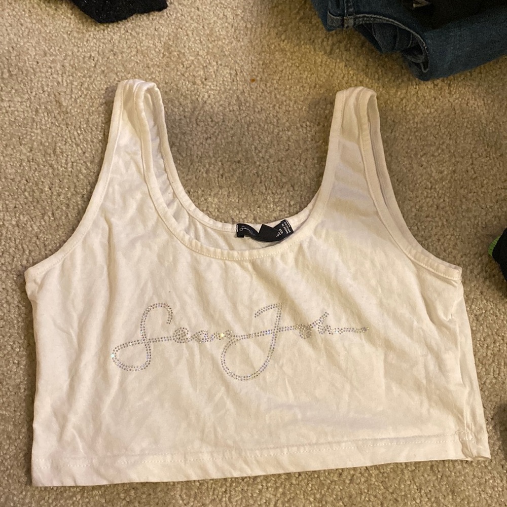Sean John cropped tank top